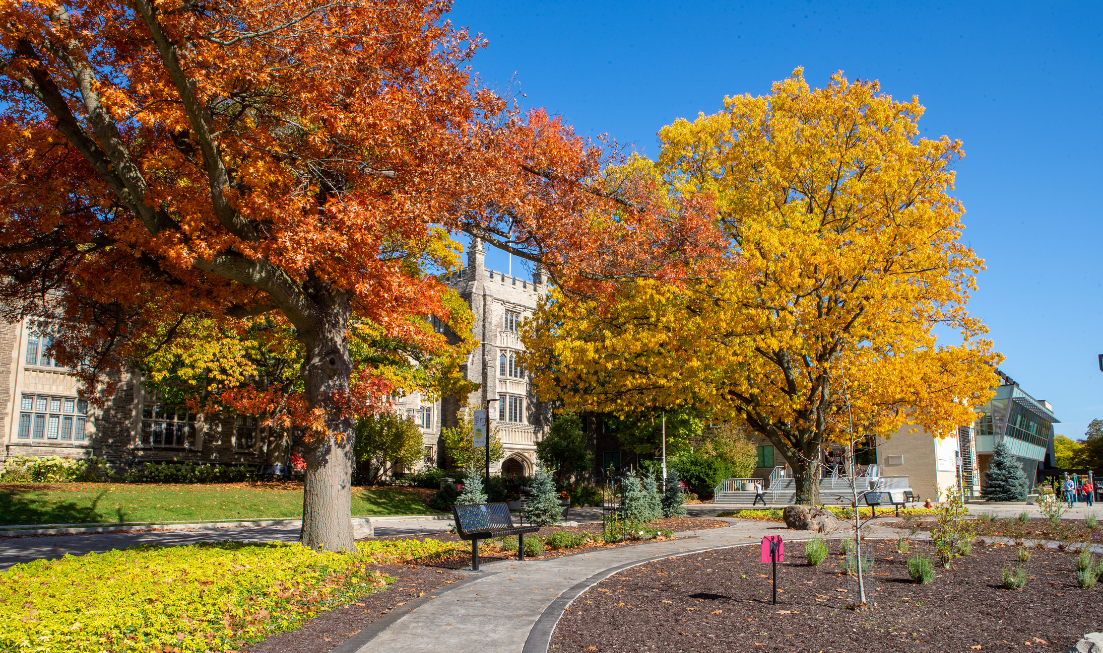 University Hall in the Fall